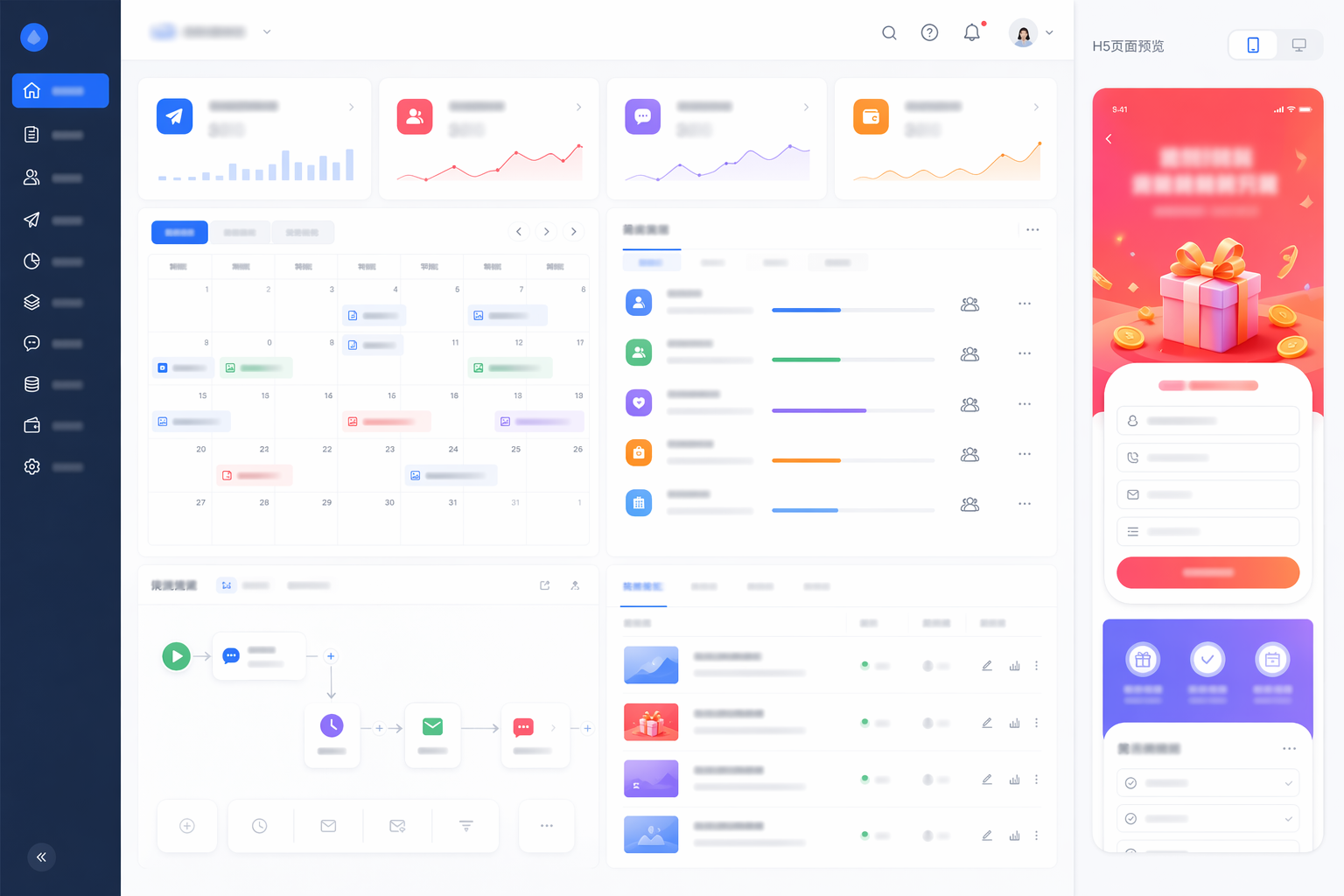 公众号与 H5 运营案例效果图